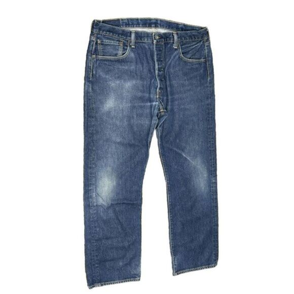 Levi's Men's 501 Original Fit Jeans Straight Leg‎ Button Fly 38 - Picture 1 of 12